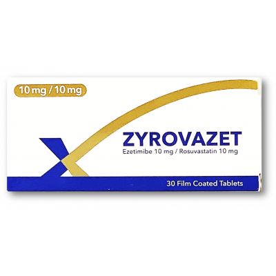 ZYROVAZET 10 / 10 MG ( EZETIMIBE / ROSUVASTATIN ) 30 FILM-COATED TABLETS